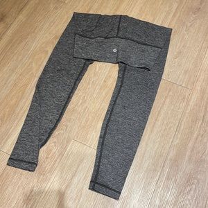 Lulu grey long leggings, size 8